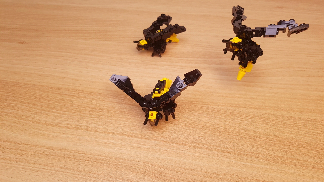 Micro LEGO brick hornet / bee transformer mech - Death Hornet
 4 - transformation,transformer,LEGO transformer