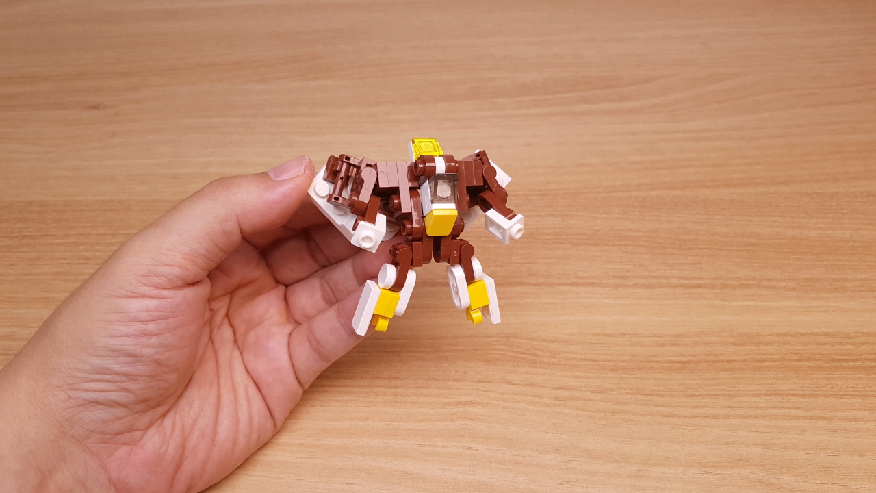 Micro LEGO brick eagle transformer mech - Eagle Fighter (similar to SilverBolt)
 1 - transformation,transformer,LEGO transformer