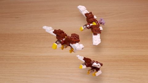 Micro LEGO brick eagle transformer mech - Eagle Fighter (similar to SilverBolt) 1 - transformation,transformer,LEGO transformer