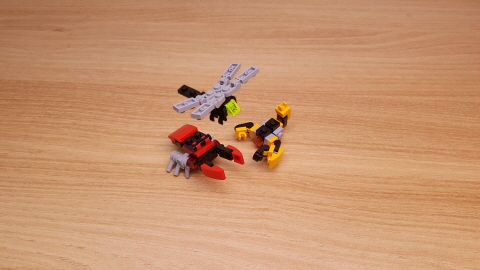 Micro LEGO brick bugs combiner transformer mech - Bugking 1 - transformation,transformer,LEGO transformer