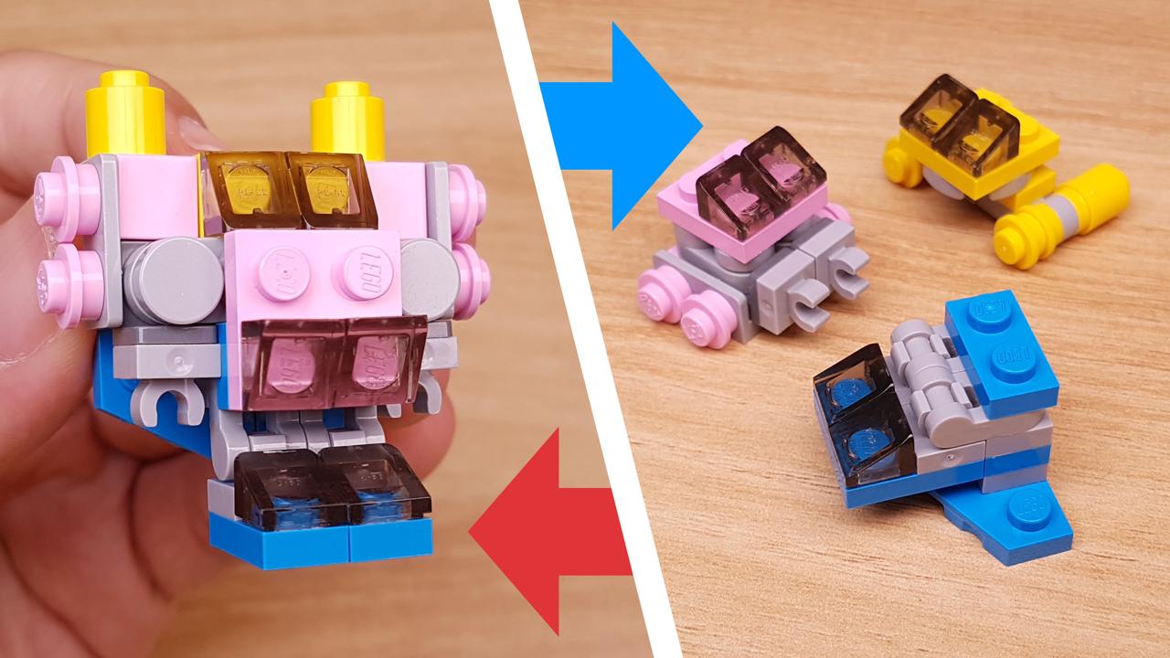 Micro LEGO brick combiner transformer mech - Rescue Power
 0 - transformation,transformer,LEGO transformer