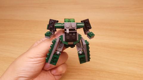 Micro LEGO brick tank transformer mech - Armored Steel (similar to Brawl) 2 - transformation,transformer,LEGO transformer