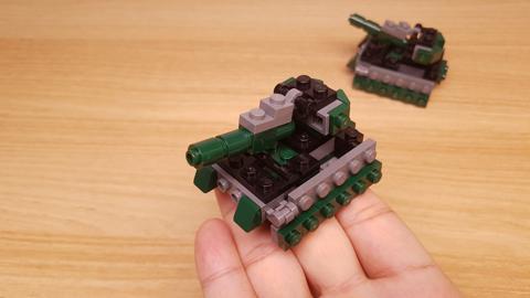 Micro LEGO brick tank transformer mech - Armored Steel (similar to Brawl) 1 - transformation,transformer,LEGO transformer