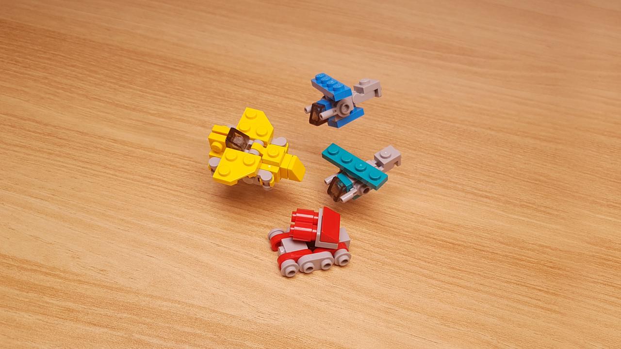 Micro LEGO brick combiner transformer mech - Warbot
 2 - transformation,transformer,LEGO transformer