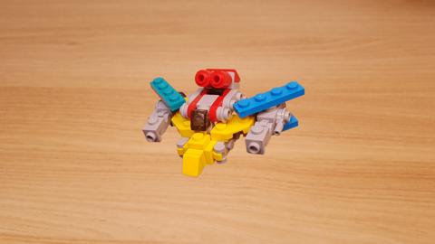 Micro LEGO brick combiner transformer mech - Warbot 3 - transformation,transformer,LEGO transformer