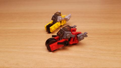 Micro LEGO brick transformer mech - Bikey V2 1 - transformation,transformer,LEGO transformer