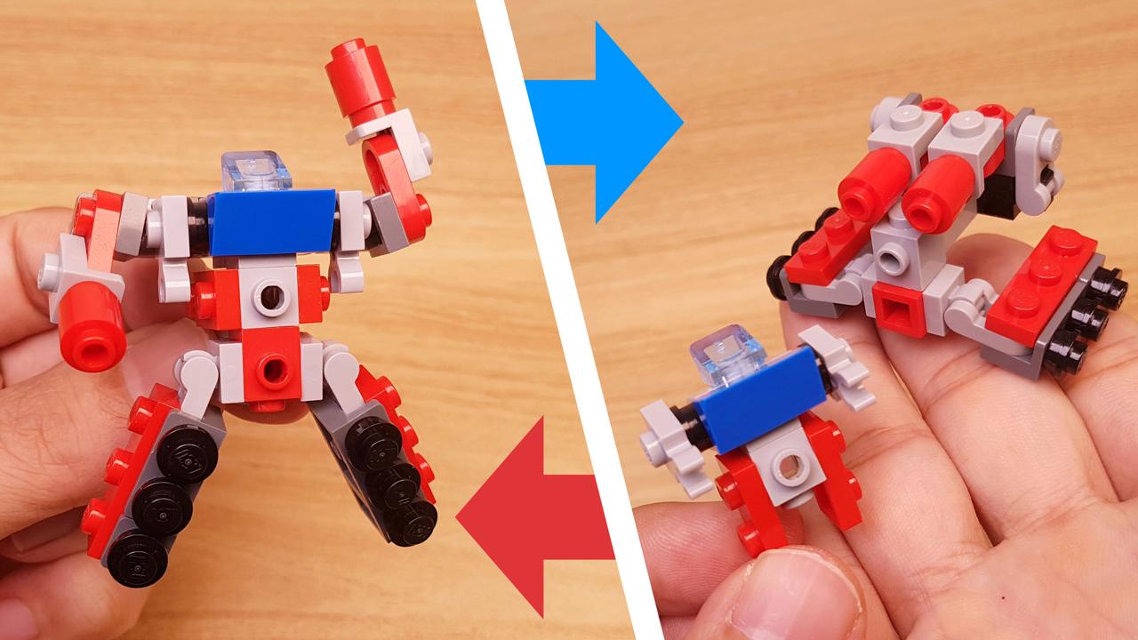 브릭메카 로봇 중 가장 작은 합체로봇 등장! - 마이크로 보이 0 - 변신,변신로봇,레고변신로봇