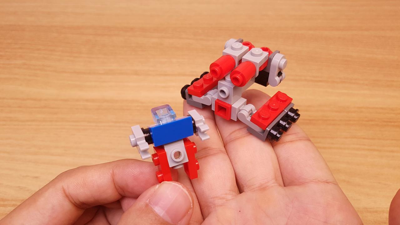Micro LEGO brick combiner transformer mech - Micro Boy
 2 - transformation,transformer,LEGO transformer