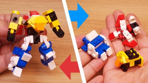Micro LEGO brick combiner transformer mech - Wildman 3 - transformation,transformer,LEGO transformer