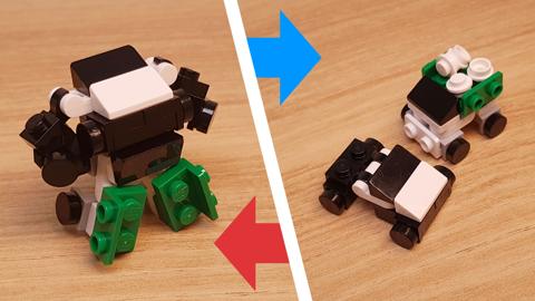 Micro LEGO brick combiner transformer mech - TwoBot Mini 5 - transformation,transformer,LEGO transformer