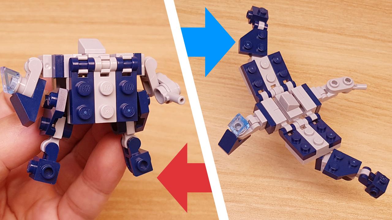 Micro LEGO brick transformer mech - Monster Bird
 0 - transformation,transformer,LEGO transformer