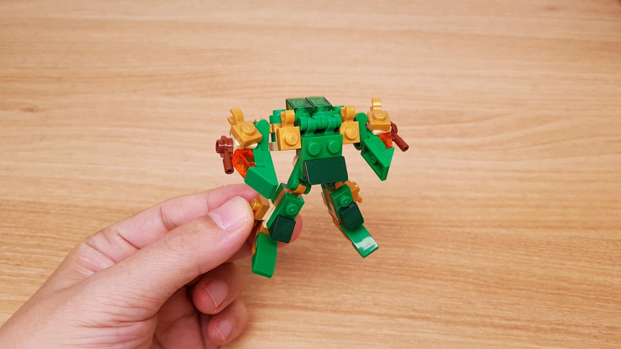 Micro LEGO brick Dragon transformer mech - God Dragon
 1 - transformation,transformer,LEGO transformer