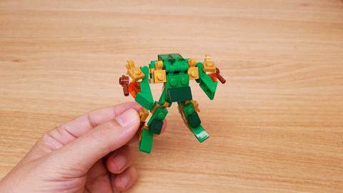 Micro LEGO brick Dragon transformer mech - God Dragon
 2 - transformation,transformer,LEGO transformer