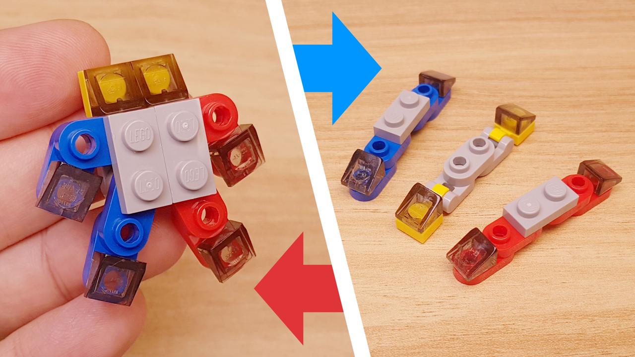 Micro LEGO brick train combiner transformer mech - Train Boy
 0 - transformation,transformer,LEGO transformer