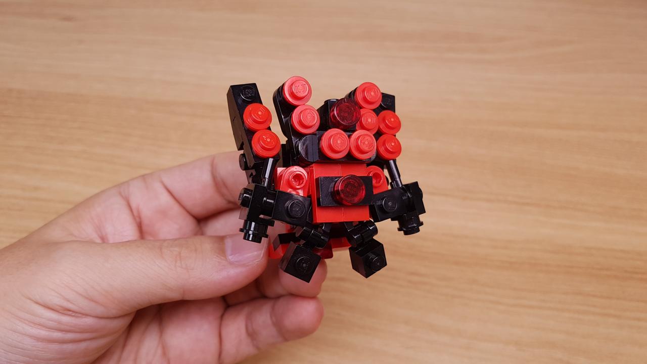 얼굴에 붉은 점이 많이 있는 로봇, 레드닷 2 - 변신,변신로봇,레고변신로봇