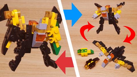 Micro LEGO brick pteranodon combiner transformer mech - Tera Combo
