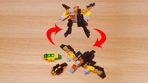 Micro LEGO brick pteranodon combiner transformer mech - Tera Combo
 1 - transformation,transformer,LEGO transformer