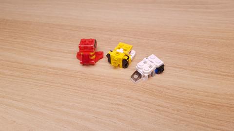 3대의 전투기가 조합에 따라 3가지 로봇으로 합체할 수 있는 갓챠3 3 - 변신,변신로봇,레고변신로봇