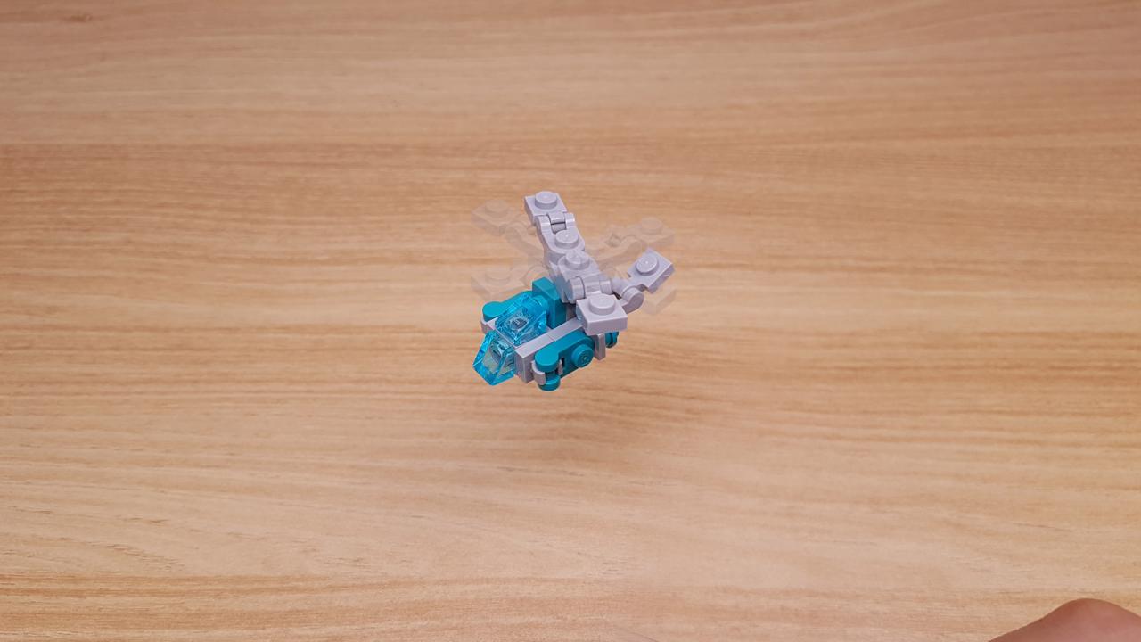 더 작아질 수 없다! 팔다리가 자유롭게 움직이는 초미니 헬리콥터 변신로봇 - 미니쵸퍼 2 - 변신,변신로봇,레고변신로봇