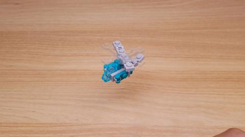 Micro LEGO brick helicopter transformer mech - Mini Chopper
 1 - transformation,transformer,LEGO transformer