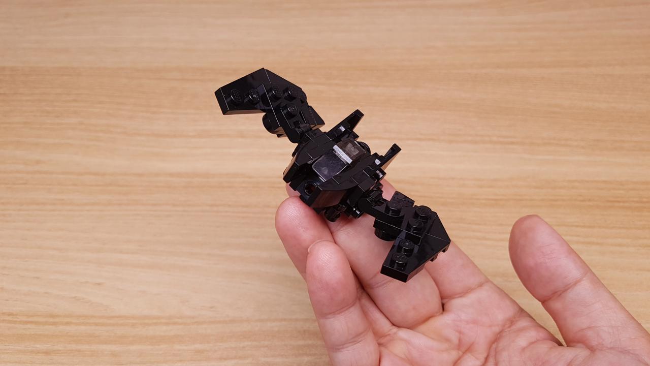 Micro LEGO brick bat fighter jet transformer mech - Black Wing
 2 - transformation,transformer,LEGO transformer