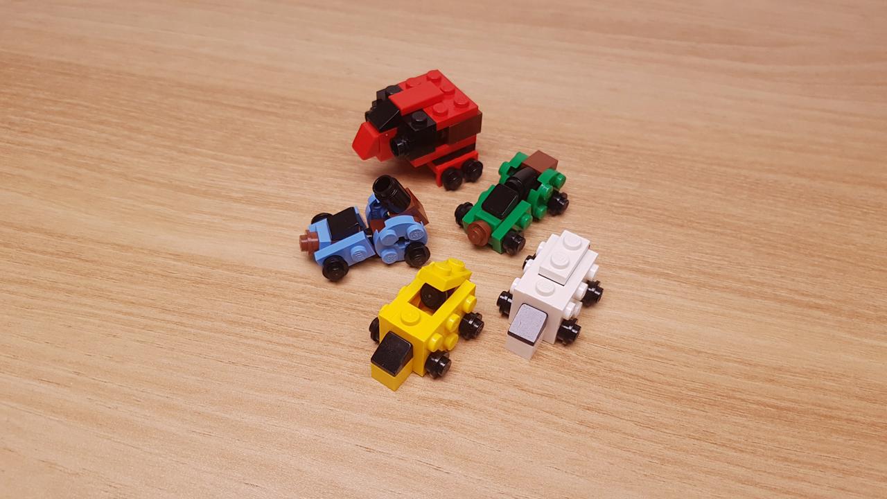 Micro LEGO brick combat vehicles transformer mech - Titan V
 2 - transformation,transformer,LEGO transformer