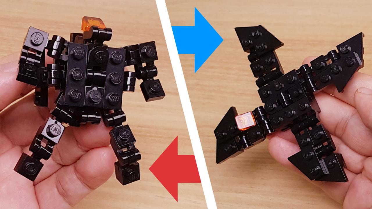 Micro LEGO brick shuriken transformer mech - Ninja Z
 0 - transformation,transformer,LEGO transformer