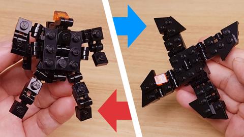 Micro LEGO brick shuriken transformer mech - Ninja Z
 3 - transformation,transformer,LEGO transformer