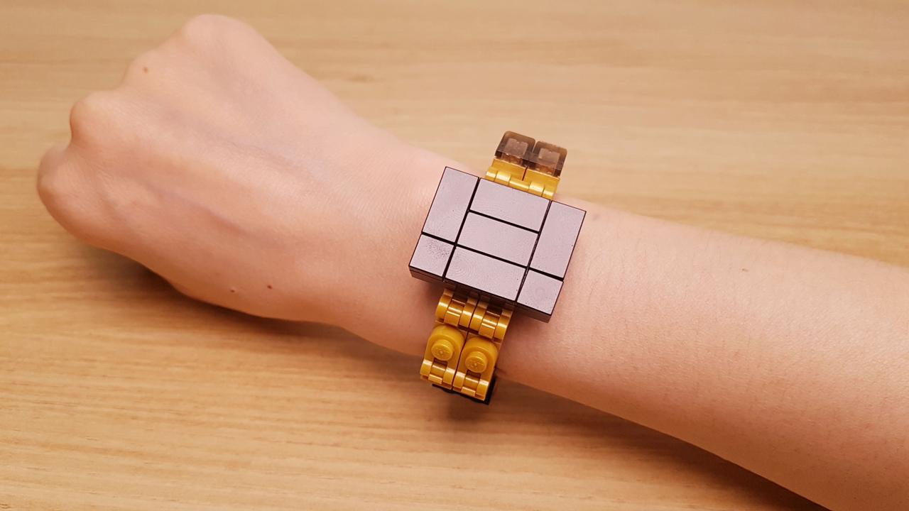 If you have a thin wrist, you can actually wear it! Watch transformer - Golden Watch!
 2 - transformation,transformer,LEGO transformer