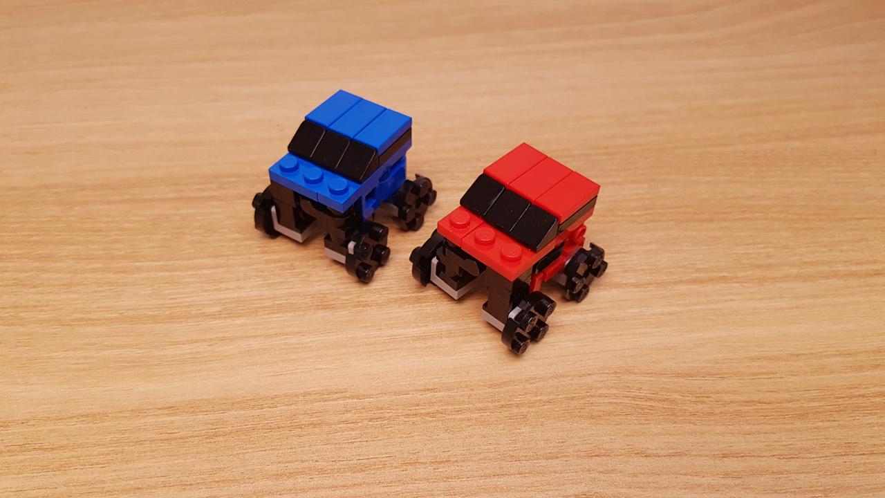 2 Rally Cars Combining into a Robot! - Double Boxer!
 2 - transformation,transformer,LEGO transformer