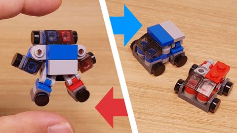 Two cute tiny cars combine into one amazing robot! - Minicar boys!