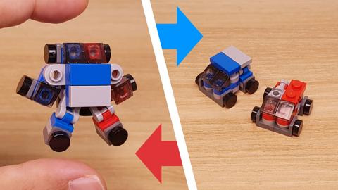 Two cute tiny cars combine into one amazing robot! - Minicar boys!