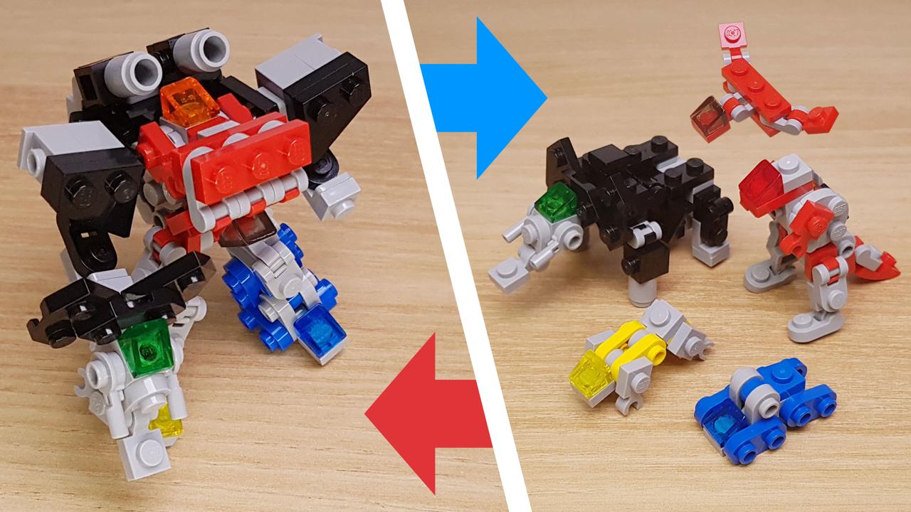 Mighty Ancient Beasts Unite to Form a Giant Robot! - Tera Force V
 0 - transformation,transformer,LEGO transformer