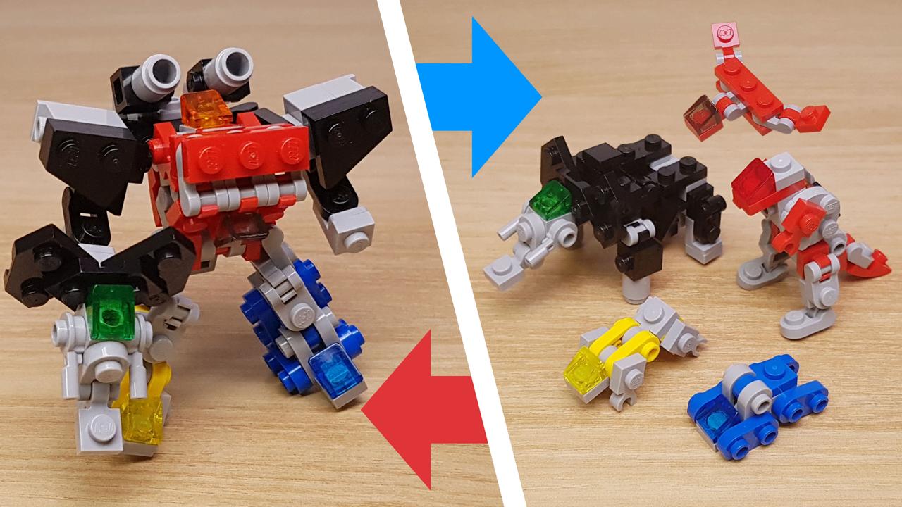 Mighty Ancient Beasts Unite to Form a Giant Robot! - Tera Force V
 1 - transformation,transformer,LEGO transformer