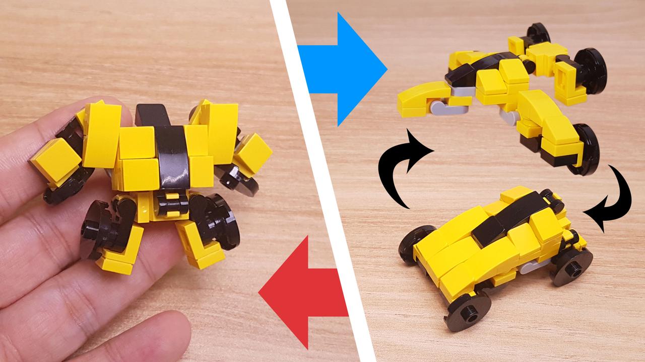 Transforming Robot with a Belly: Turns into a Cool Car and Plane! - Black LIne
 0 - transformation,transformer,LEGO transformer