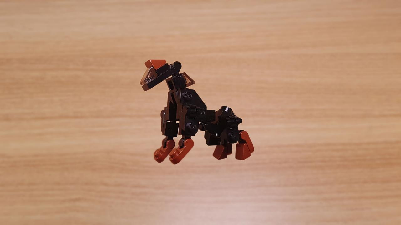 Only 36 brick parts: The Ultimate Doberman Transforming Robot - Hound Dog!
 2 - transformation,transformer,LEGO transformer