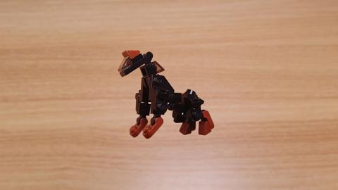 Only 36 brick parts: The Ultimate Doberman Transforming Robot - Hound Dog!
 1 - transformation,transformer,LEGO transformer