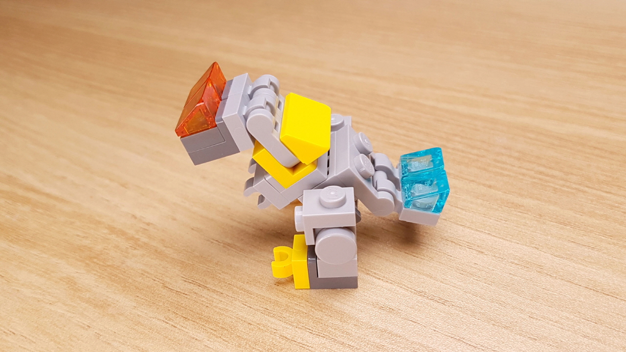 「グリムロック」っぽいレゴミニ変形ロボ（ティラノサウルス）
 5 - 変身,変身ロボ,レゴ変身ロボ