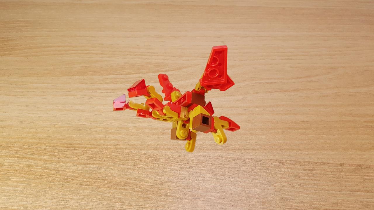 Micro LEGO brick two-headed dargon Pyrodra #LEGO #MOC #transformers
 2 - transformation,transformer,LEGO transformer