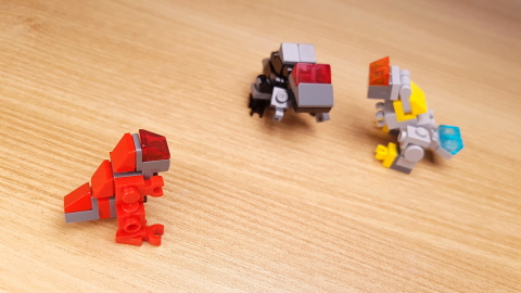 Micro sized T-Rex(Tyrannosaurus) (similar with Godzilla) 2 - transformation,transformer,LEGO transformer