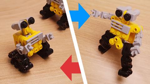 Micro LEGO brick box transformer mech - MAX-I (similar to Wall-E) #LEGO_21303
 4 - transformation,transformer,LEGO transformer