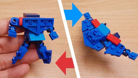 Micro LEGO brick stealth transformer mech - Speed-V
 3 - transformation,transformer,LEGO transformer