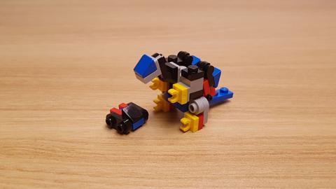 Mini LEGO brick Car & Dino combiner robot Rex-King mini! #LEGO #MOC #レゴ #レゴ変形ロボ #レゴ作り方 #레고변신로봇
 1 - transformation,transformer,LEGO transformer