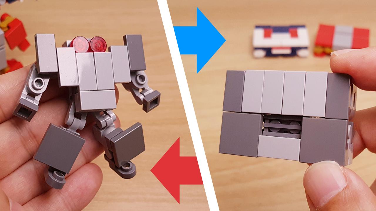 Mini LEGO brick hero bag robot UltraBag! #LEGO #MOC #レゴ #レゴ変形ロボ #レゴ作り方 #레고변신로봇
 0 - transformation,transformer,LEGO transformer