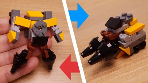 Mini LEGO brick drill tank robot Vrron! #LEGO #MOC #レゴ #レゴ変形ロボ #レゴ作り方 #레고변신로봇
 5 - transformation,transformer,LEGO transformer