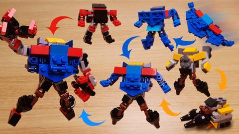 Mini LEGO brick combiner transformer robot Speedron X! #LEGO #MOC #レゴ #レゴ変形ロボ #レゴ作り方 #레고변신로봇
 1 - transformation,transformer,LEGO transformer