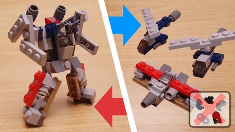 Mini LEGO brick a jet fighter and two helicopters combiner transformer robot Steel Titan! #LEGO #MOC #レゴ #レゴ変形ロボ #レゴ作り方 #레고변신로봇
 3 - transformation,transformer,LEGO transformer