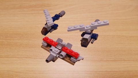 Mini LEGO brick a jet fighter and two helicopters combiner transformer robot Steel Titan! #LEGO #MOC #レゴ #レゴ変形ロボ #レゴ作り方 #레고변신로봇
 1 - transformation,transformer,LEGO transformer