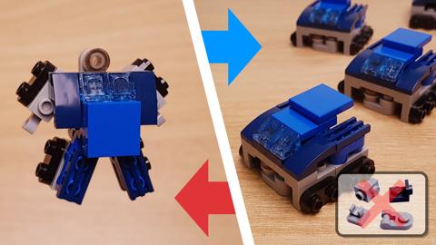 Mini LEGO brick Cute Hover Tank transformer HoverBoo! #LEGO #MOC #レゴ #レゴ変形ロボ #レゴ作り方 #레고변신로봇
 3 - transformation,transformer,LEGO transformer
