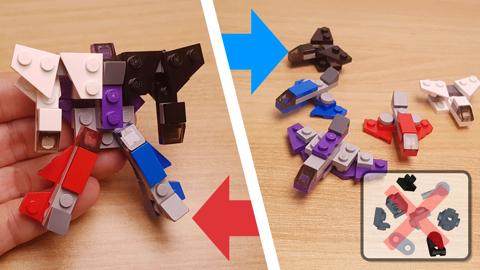 Mini LEGO brick 5 fighter jets combiner robot Doomwing! #LEGO #MOC #レゴ #レゴ変形ロボ #レゴ作り方 #레고변신로봇
 3 - transformation,transformer,LEGO transformer
